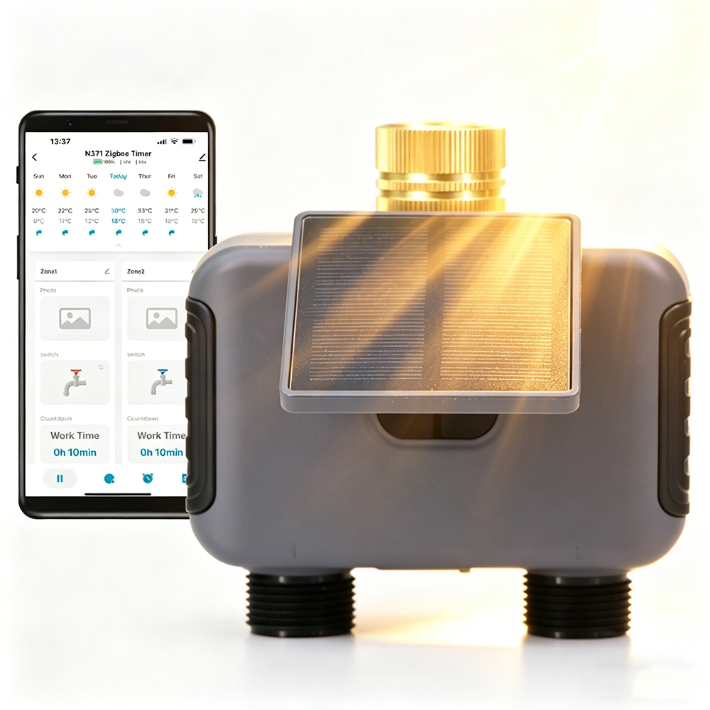 Smart Garden Products - Tuay Smart Solar 2-Zone Watering Timer