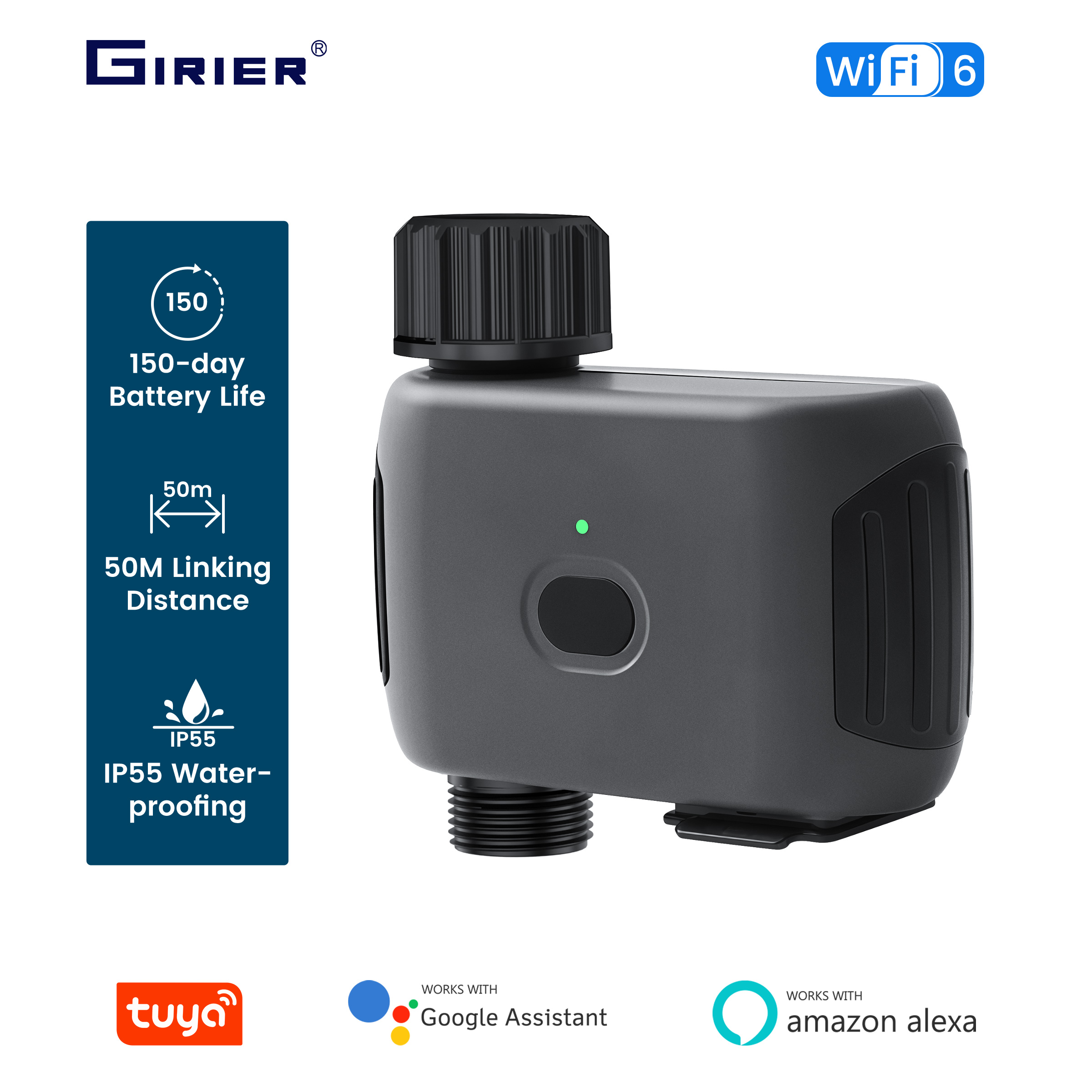 Smart Garden Water - GIRIER Tuya Smart Water Timer WiFi