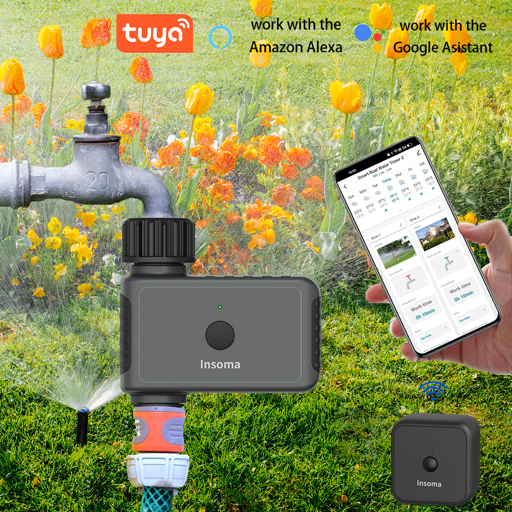 Smart Garden At Home - Insoma Wifi Automatic Sprinkle Timer Remote