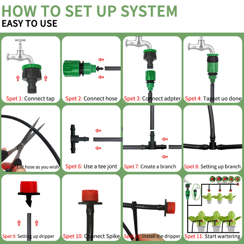 Micro Drip Irrigation System P - Smart Garden Hose Timer recension och pris
