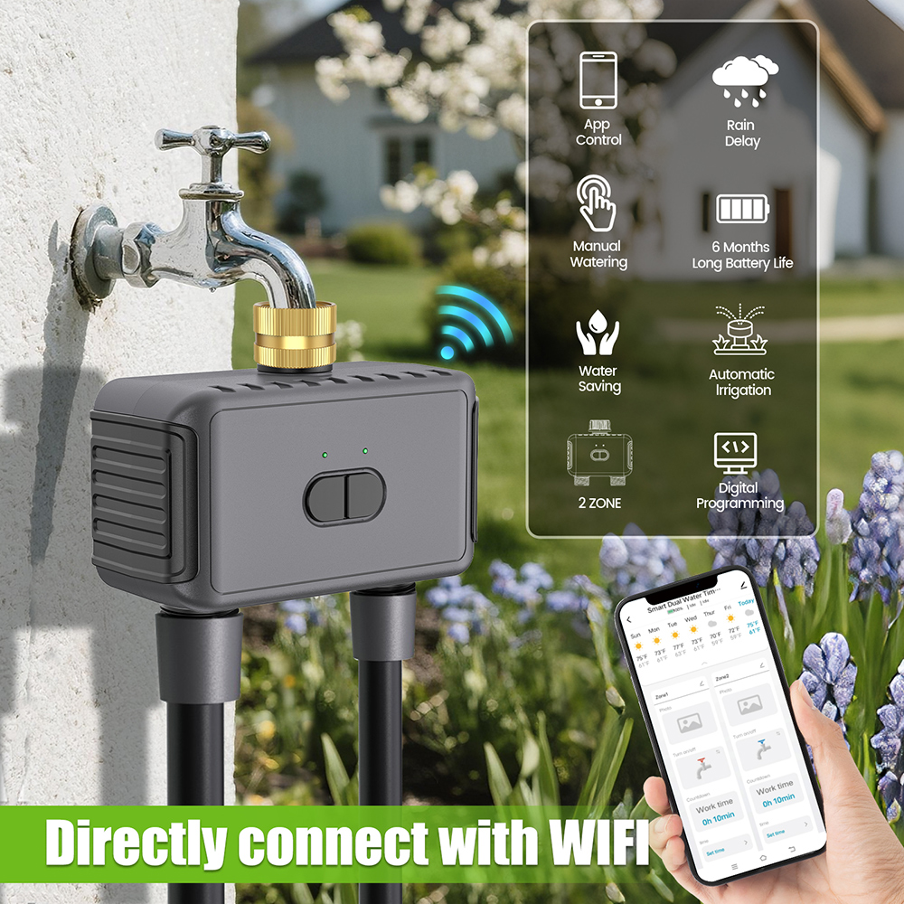 Tuya WiFi Water Timer Smart 2  - Smart Garden At Home recension och pris