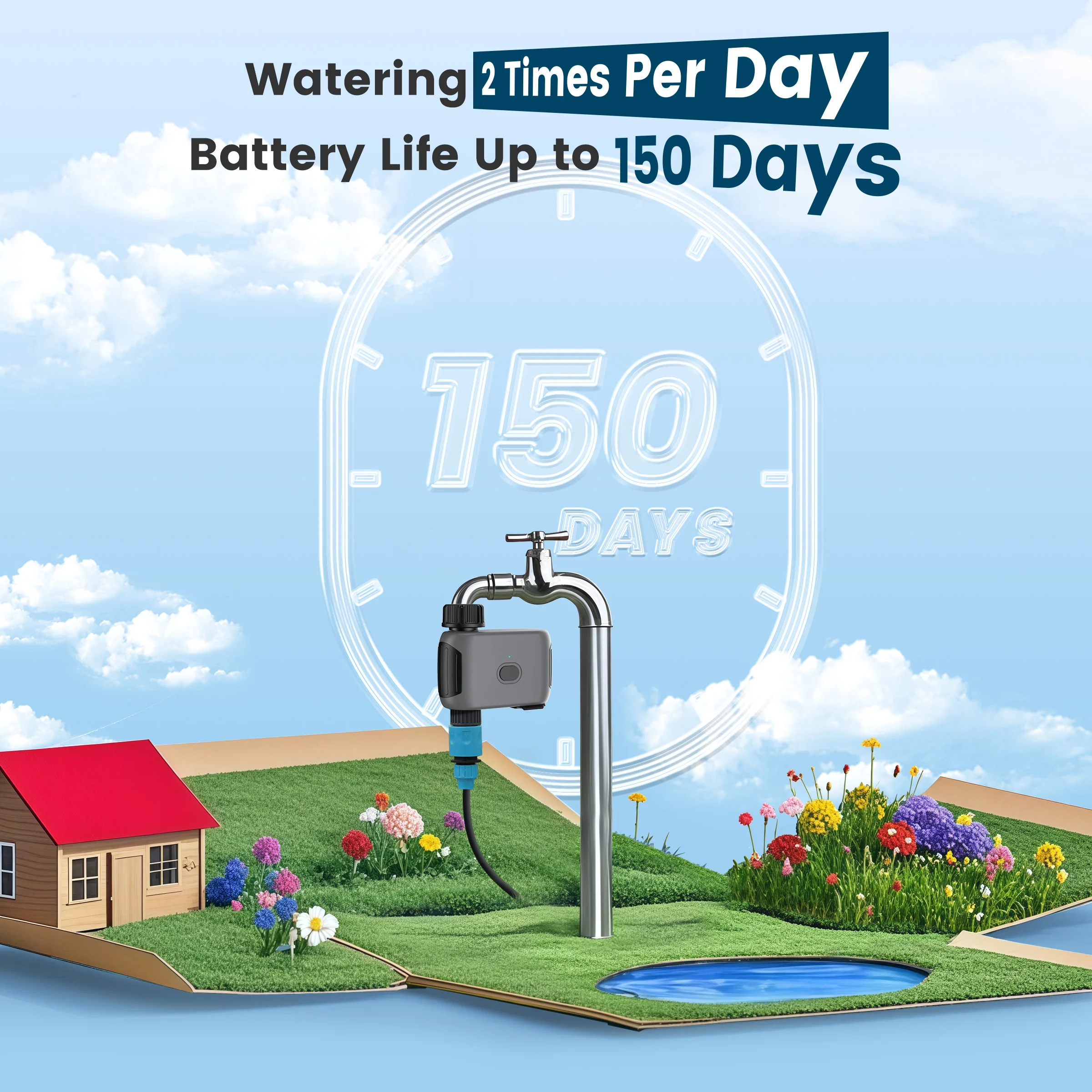 GIRIER Tuya Smart Water Timer  - Smart Garden Water recension och pris
