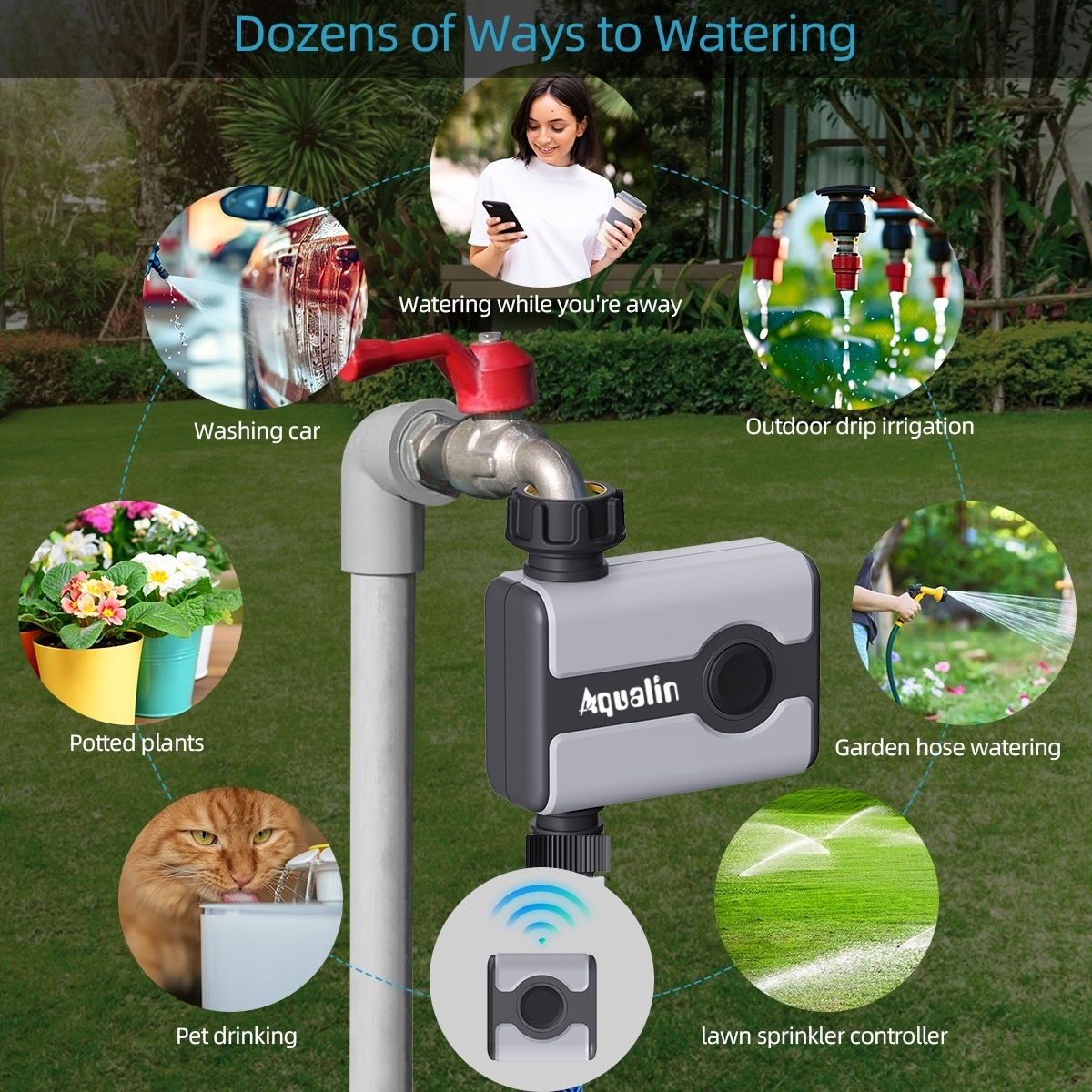 Aqualin WiFi Water Timer Tuya  - Smart Garden Products recension och pris