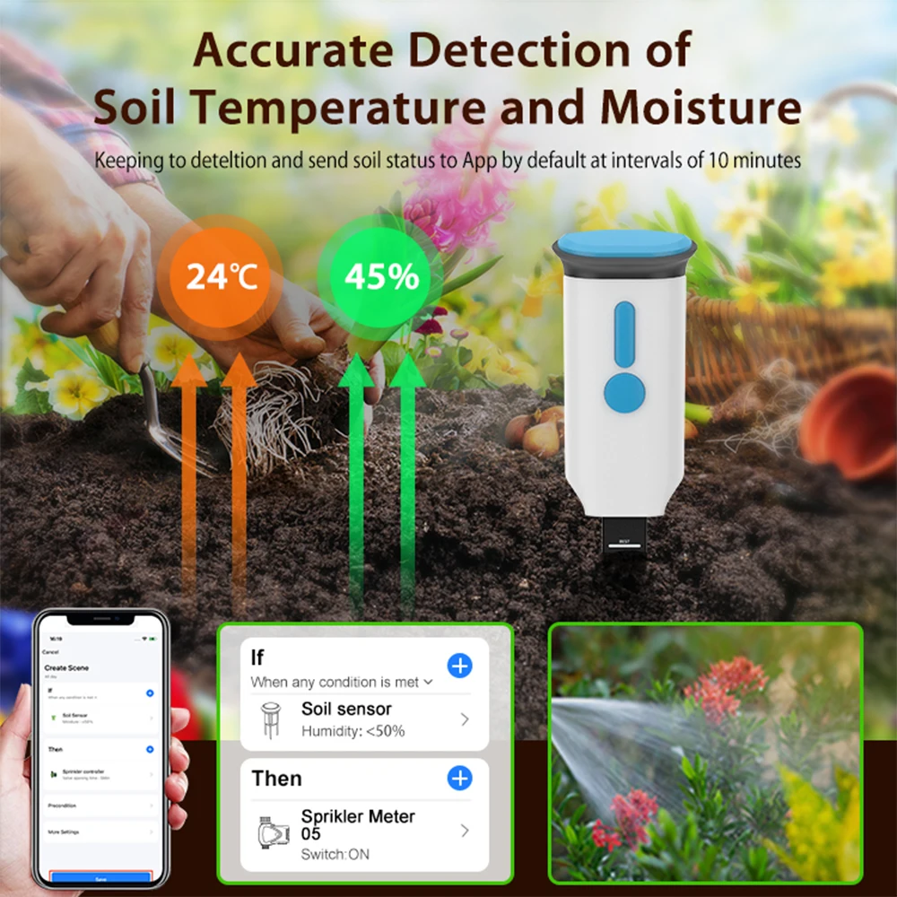 Haozee Tuya Smart WiFi Soil Mo - Smart Garden Products recension och pris