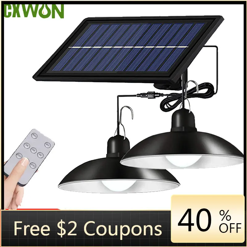 Double Head Solar Pendant Ligh - Smart Garden Sheds recension och pris