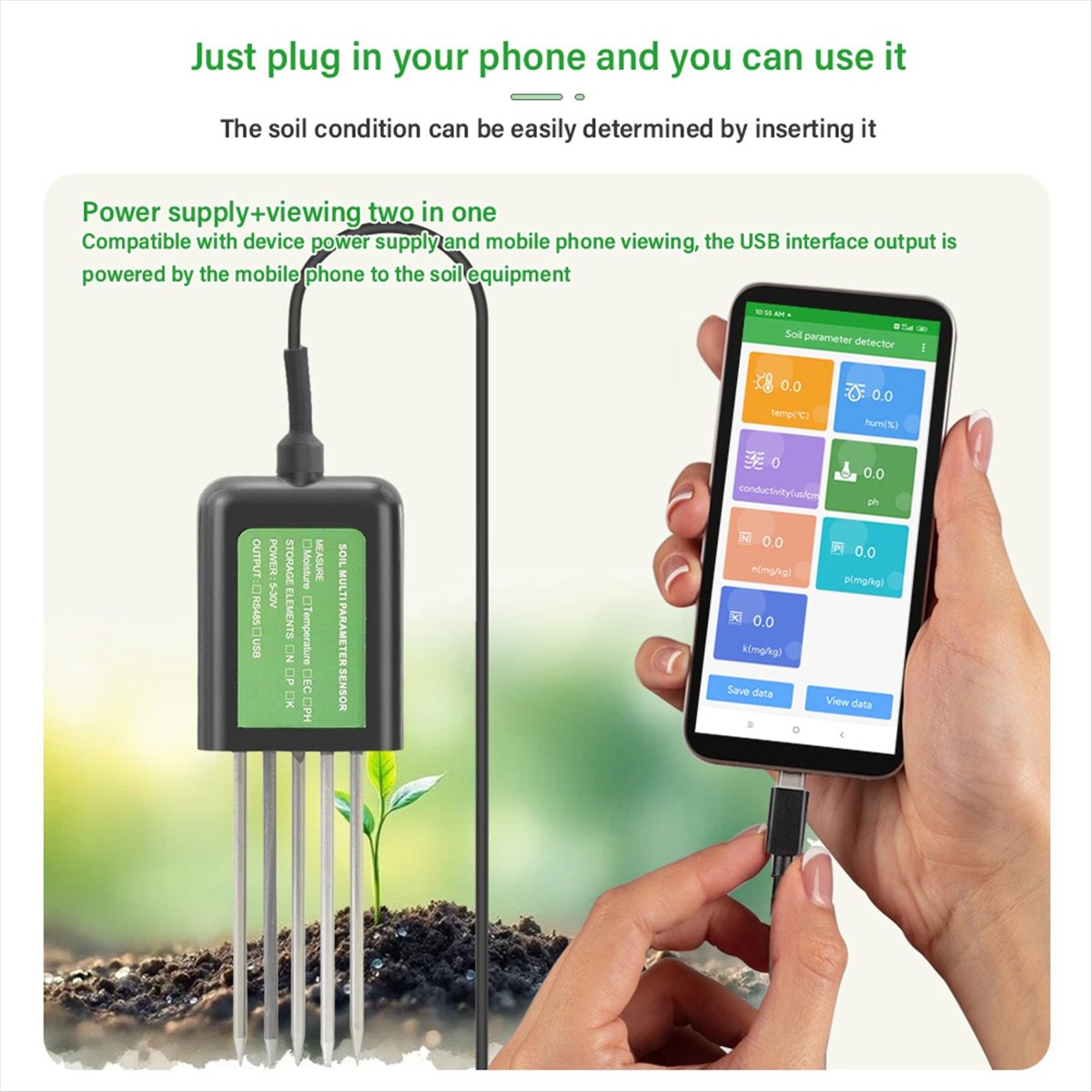 A08I Soil PH Meter Moisture Te - Smart Garden Nutrients recension och pris