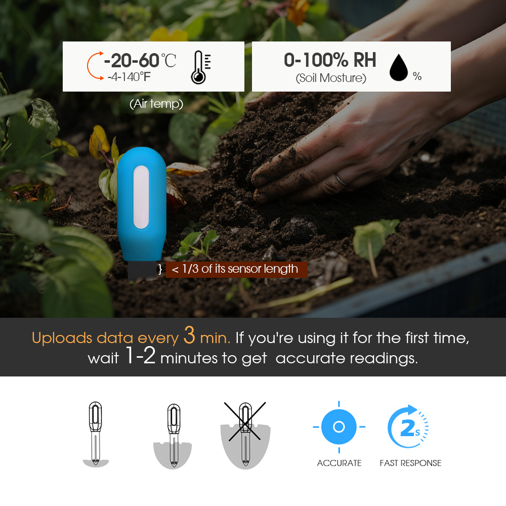1PCS Tuya Zigbee Soil Sensor H - Smart Garden Home recension och pris