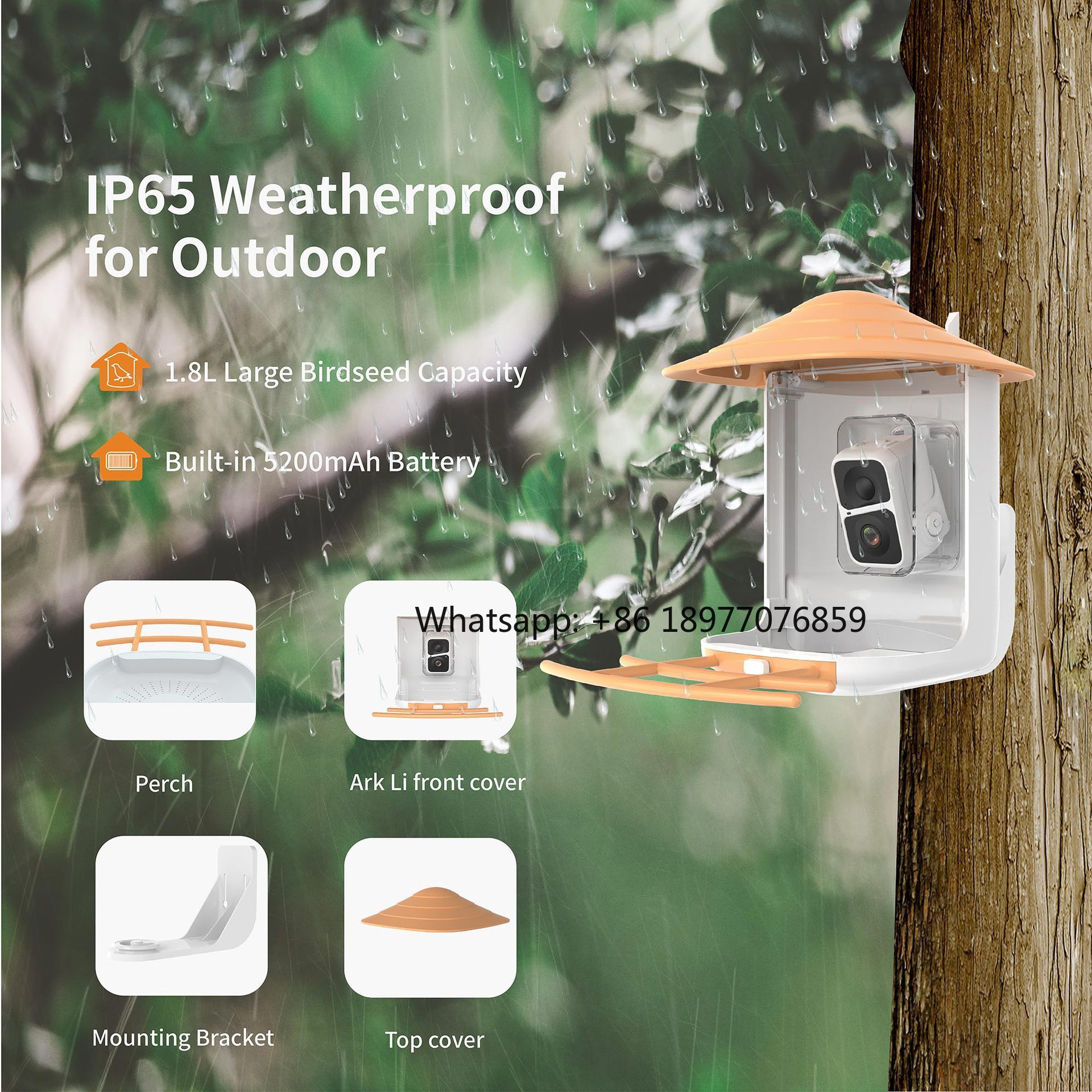 2026 2L IP66 AI Smart Bird Fee - Smart Garden Ai recension och pris
