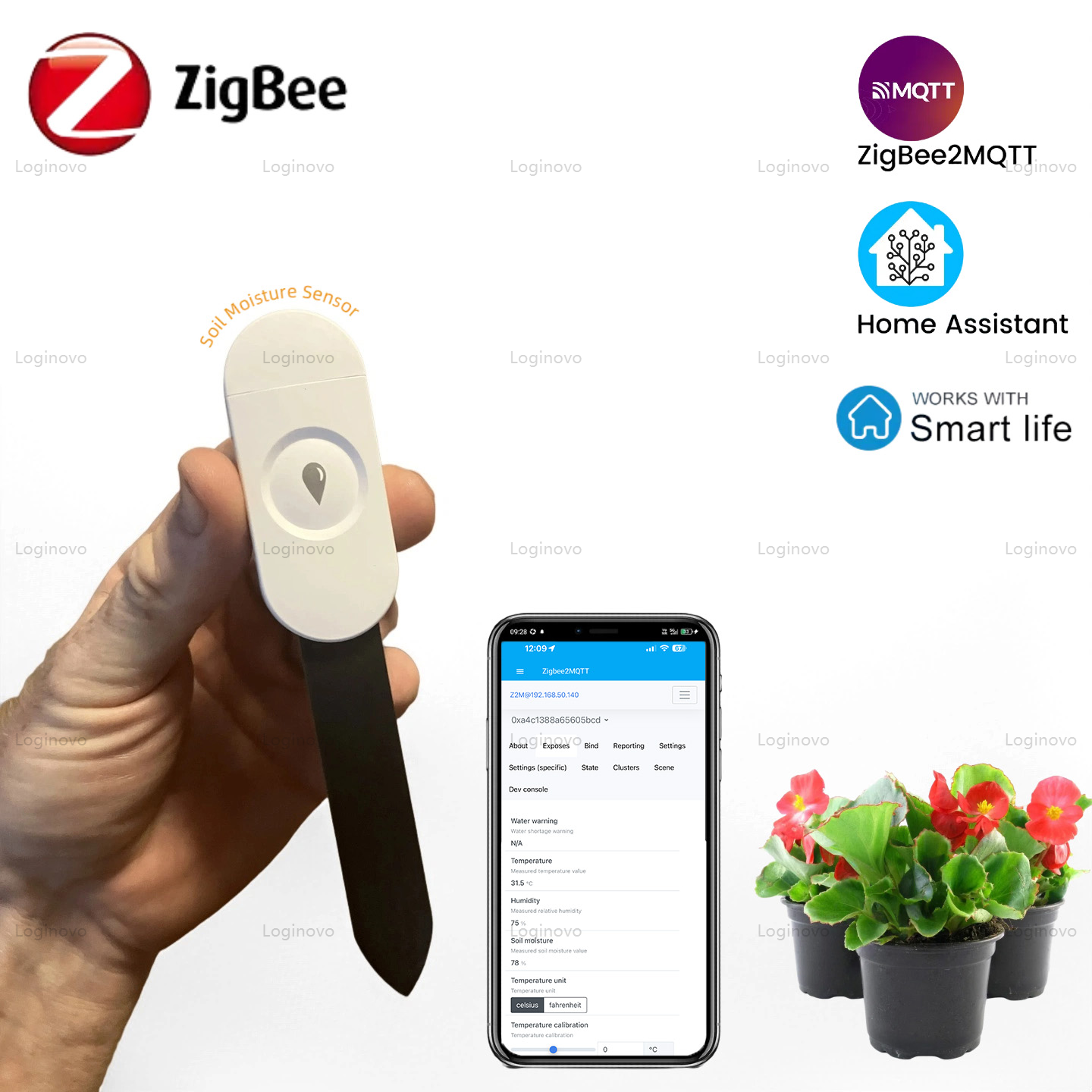 Zigbee Soil Moisture Tester Me - Smart Garden At Home recension och pris