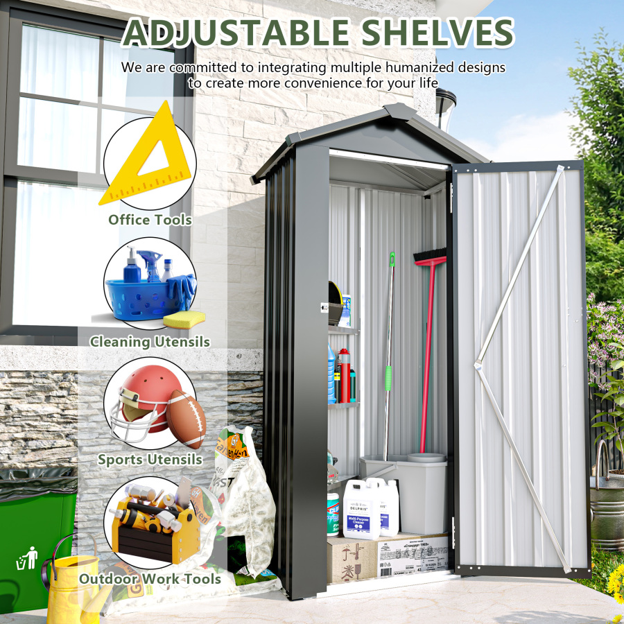Small Metal Compact Garden She - Smart Garden Sheds recension och pris