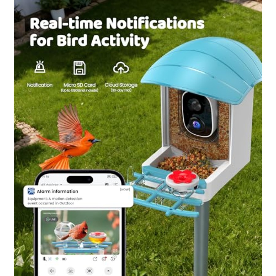 Bird Feeder with Camera Solar  - Smart Garden Ai recension och pris