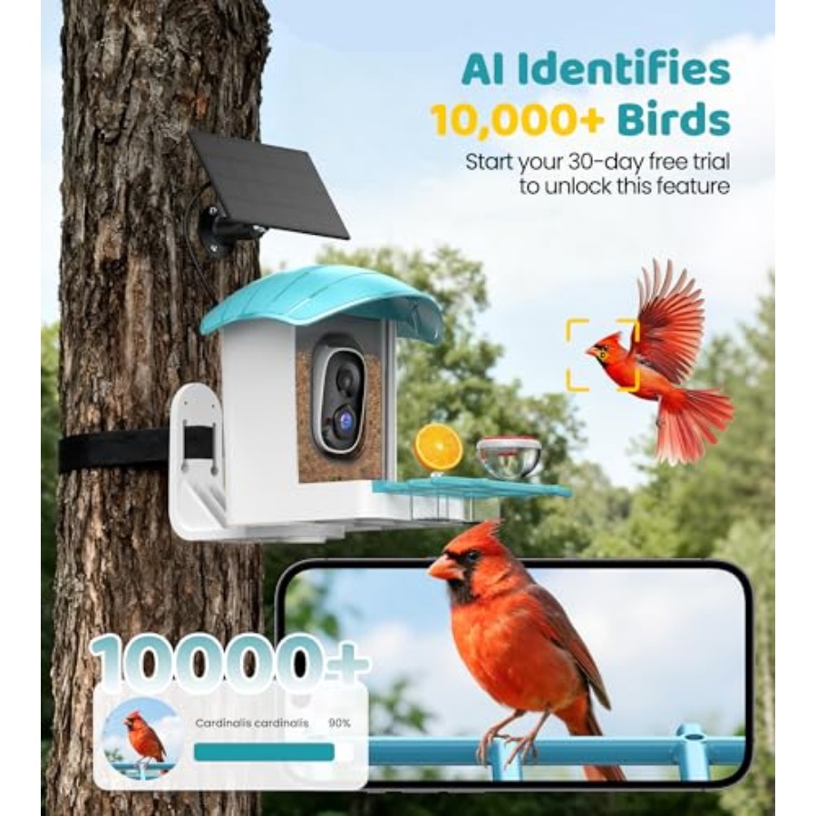 Bird Feeder with Camera Solar  - Smart Garden Ai recension och pris