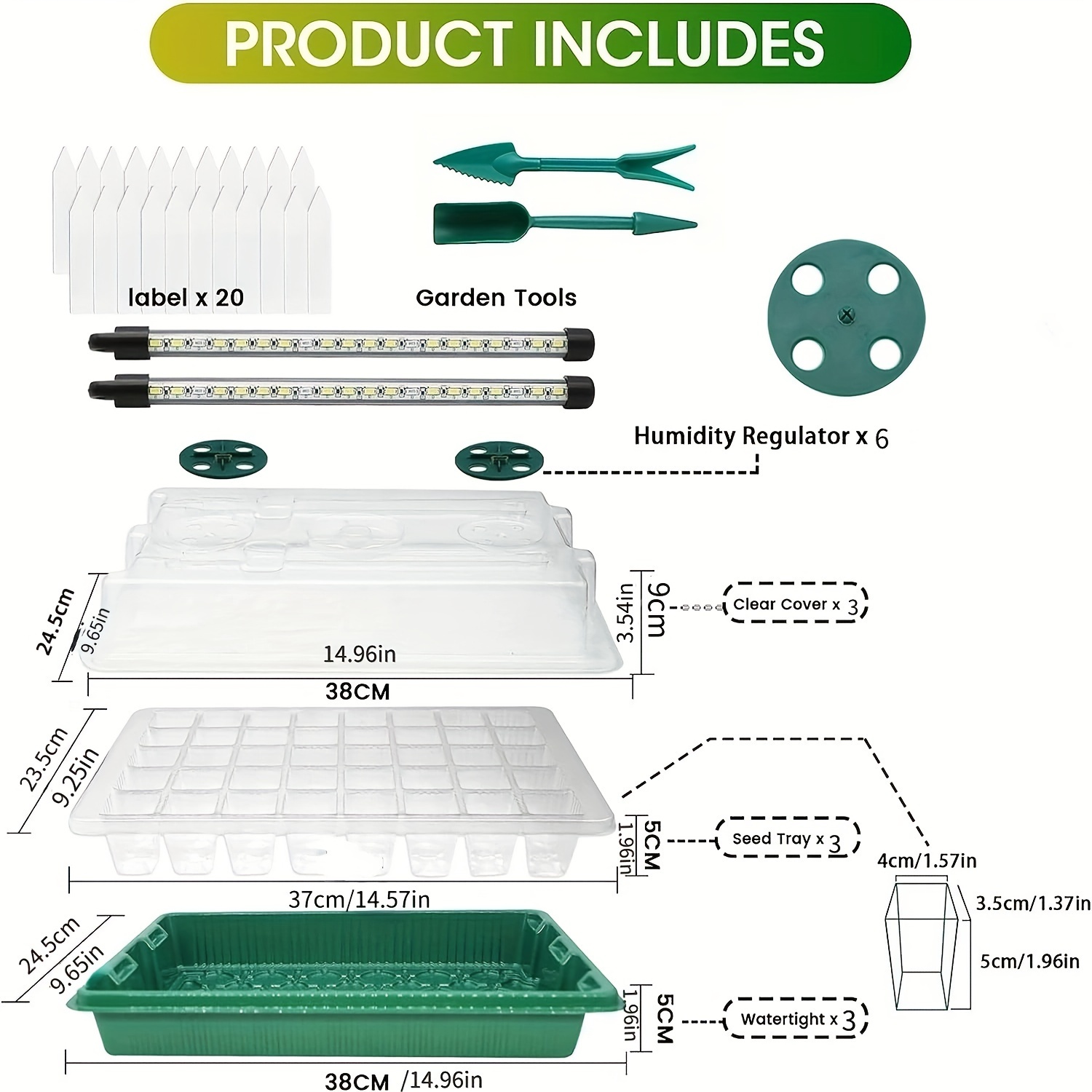 Seed Starter Trays With High D - Smart Garden Home recension och pris