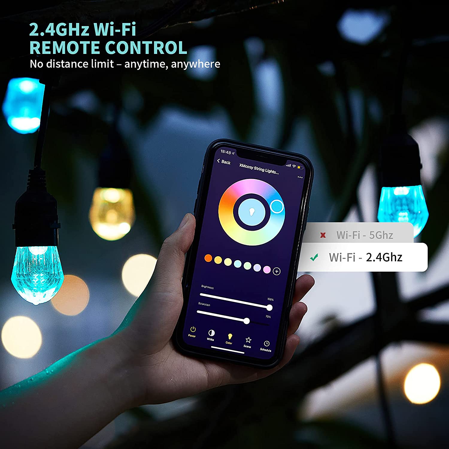 WiFi Tuya Smart RGB LED String - Smart Garden Water recension och pris