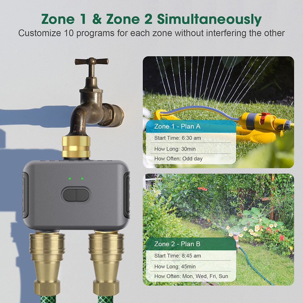 Tuya 2 Zone Watering Timer Gar - Smart Garden Home recension och pris